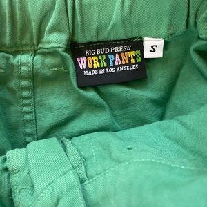 Light green OG big bud press work pants size small (unisex)